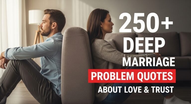 Deep Marriage Problem Quotes