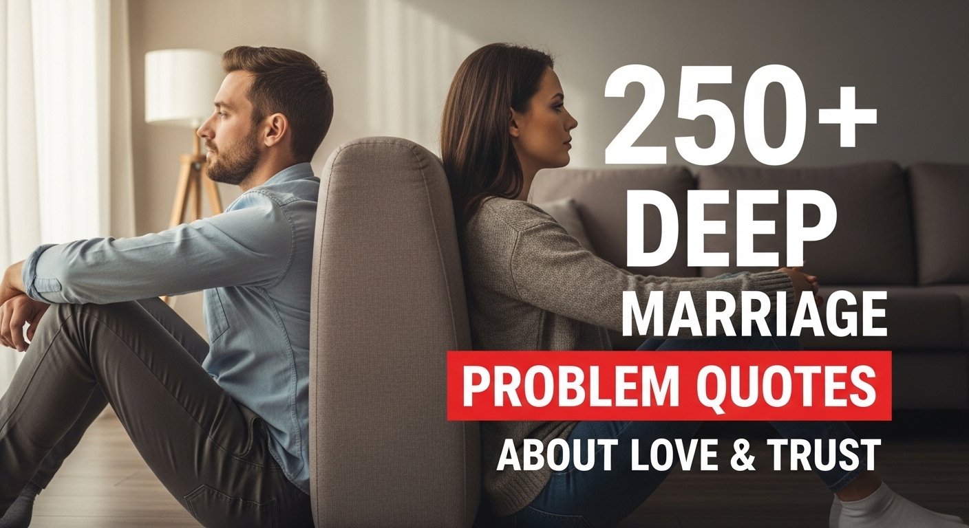 Deep Marriage Problem Quotes