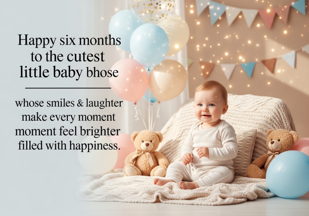 Sweet and Adorable 6-Month Birthday Wishes