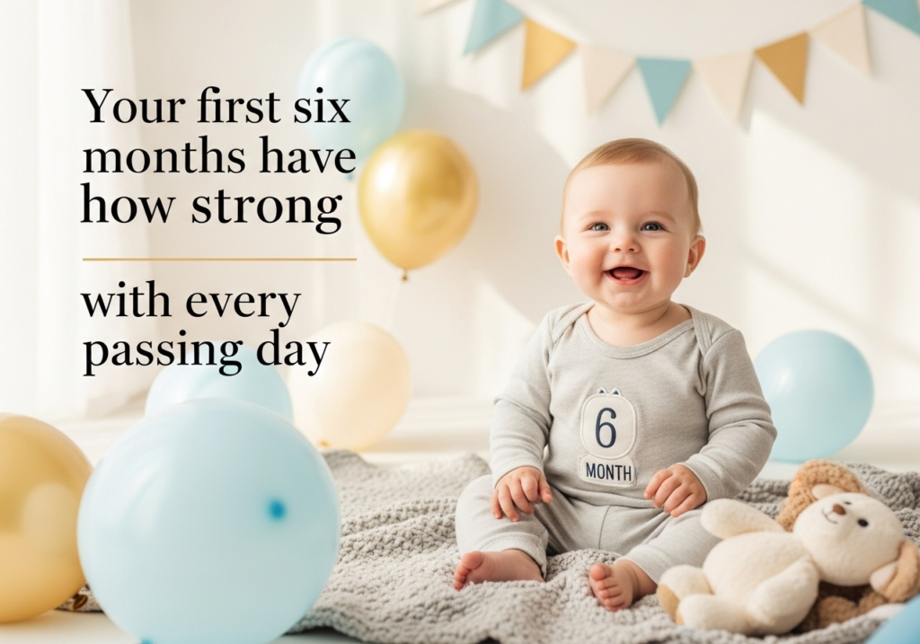 6-Month Birthday Wishes for Baby Boy