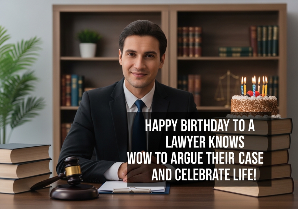 Funny birthday wishes for lawyer in 2026