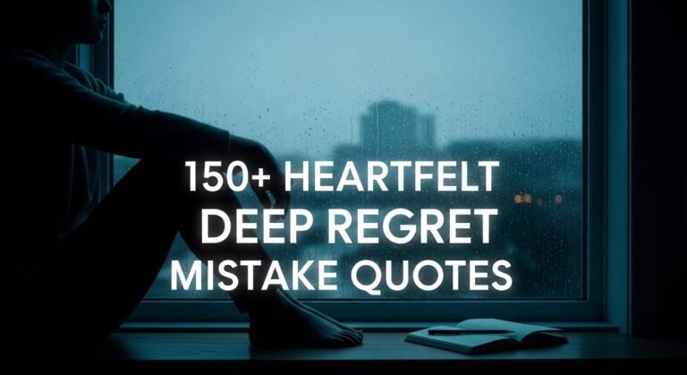 Heartfelt deep regret mistake quotes