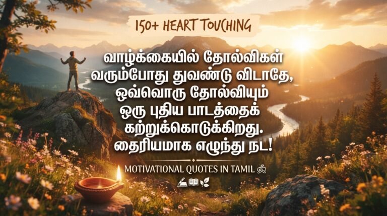 150+ Heart Touching Motivational Quotes in Tamil